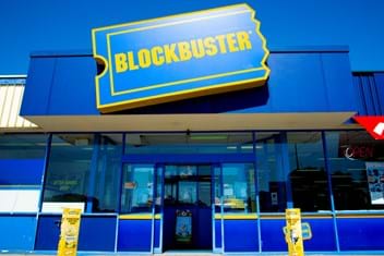 blockbuster video store shop front